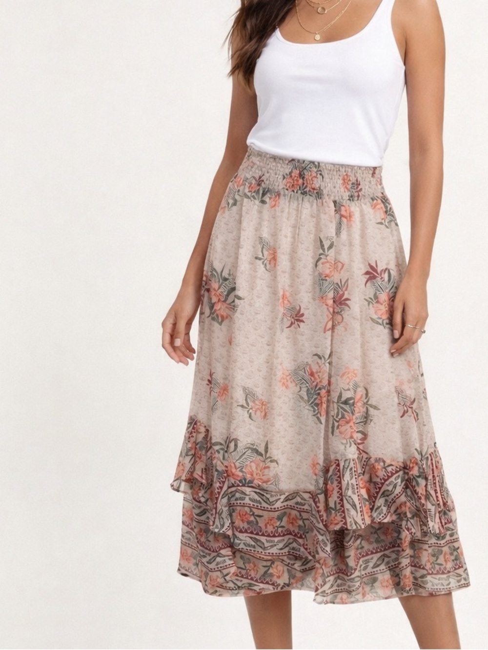 NWT Style& Co. Tropical Travels  Style Skirt Sz Medium